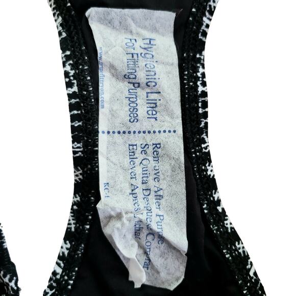 LA BLANCA Designer Jeans shirred hipster swimsuit bikini bottom black Size 8 NEW - Picture 6 of 8